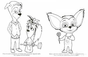 Раскраски Барбоскины на праздники