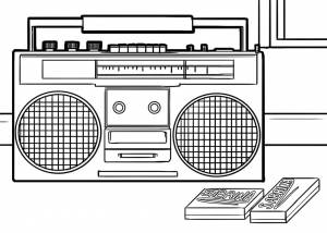 Раскраска Радио 4