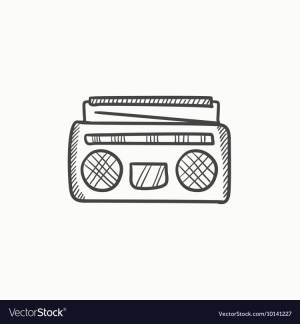 Магнитофон раскраска