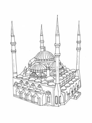 Раскраски Мечеть