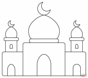 Раскраска Мечеть