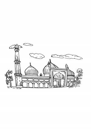 Раскраска мечеть