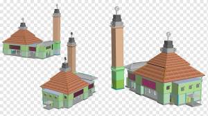 Рисование Красной мечети Панджунана Мусалла Минарет, другие, здание, другие, мечеть png