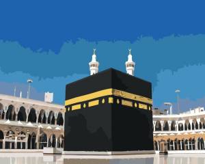 Картина по номерам на холсте с подрамником Мечеть аль-Харам