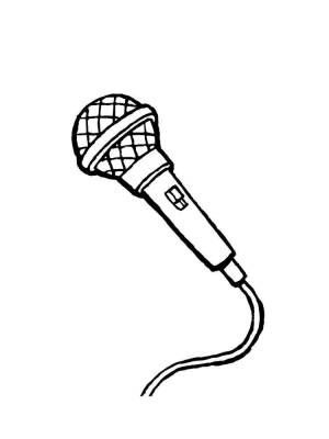 Раскраски Микрофон