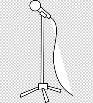 Микрофон Раскраска, Мультфильм Микрофон, угол, микрофон, карандаш png