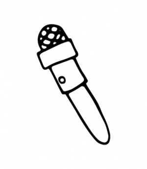 Передача звука микрофона на расстоянии каракули линейная мультяшная книжка- раскраска