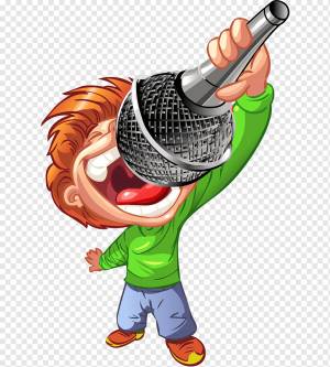 Музыка мультфильм, ребенок, ребенок, микрофон, еда png