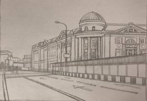 Картина «Близ Третьяковской галереи» 3667