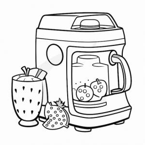 Дети с соковыжималкой учатся рисовать руками