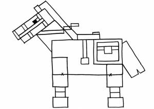 Раскраски minecraft животные