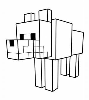 Раскраски майнкрафт животные