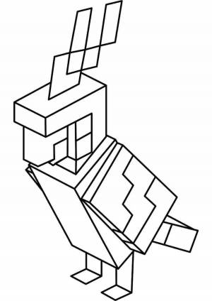 Раскраски Майнкрафт кролик