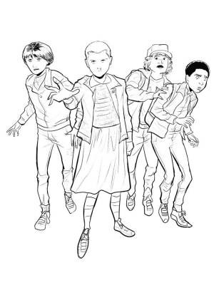 Откройте для себя перевернутое с Stranger Things Coloring Pages