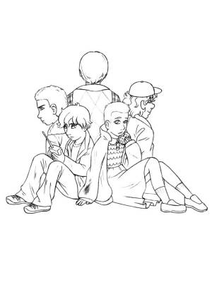 Откройте для себя перевернутое с Stranger Things Coloring Pages