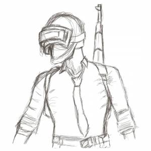 Рисунки легкие пабг