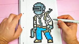 PIXEL ART PUBG MAN from PLAYERUNKNOWN'S BATTLEGROUNDS
