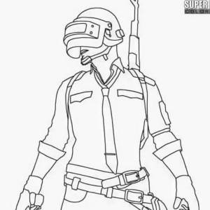 Пабг рисунок черно белый