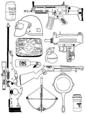 Раскраски Пабг мобайл