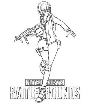 Раскраски Пабг мобайл оружия