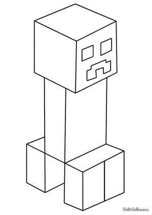 Раскраска Крипер