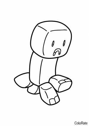 Раскраска Cute Крипер