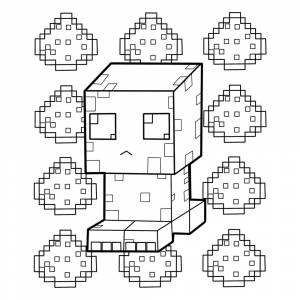 Раскраска Каваи Крипер