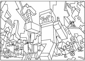 Раскраска компот из майнкрафта