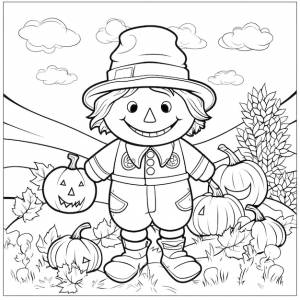 Улыбающееся тыквенное пугало