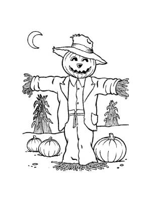 Раскраски Пугало