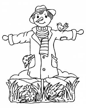 Раскраски Пугало