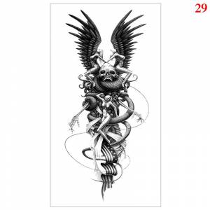 Серия Diablo, предплечье, цветок, нога, татуировка, наклейка на половину руки, временная сексуальная татуировка