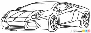 How to Draw Lamborghini Diablo, Supercars