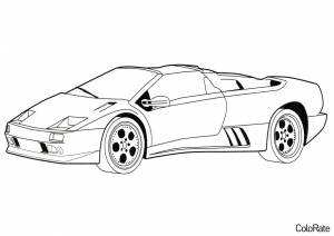 Раскраска Ламборджини Дьябло