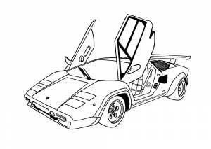 Раскраска Ламборджини