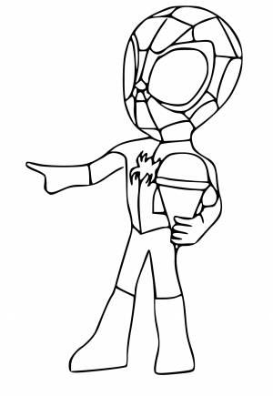 Раскраска Паучок и Его Удивительные Друзья Герой