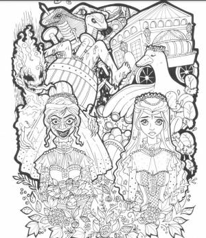 Страшные Раскраски для Взрослых