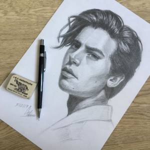 painted drawing instaartwork pencildrawing portrait riverdale графика рисунок по…