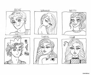 Раскраски Ривердейл