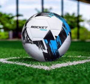 Футбольный мяч ROCKET УТМ01402352, 5 размер, белый, синий