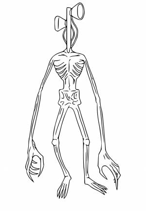 Раскраска Сиреноголовый Настоящий