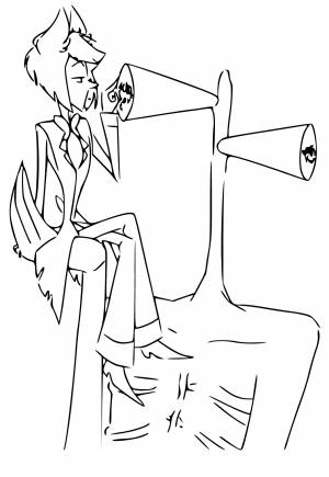 Раскраска Сиреноголовый Друзья