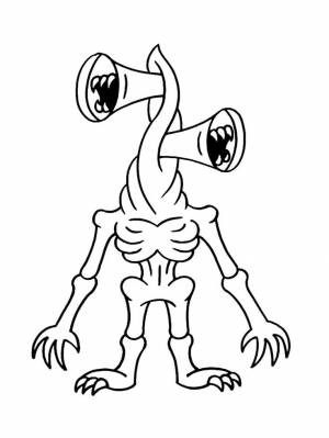 Раскраски Сиреноголовый