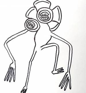 Рисунок сиреноголовый раскраска