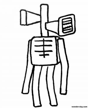 Раскраски Сиреноголовый для детей