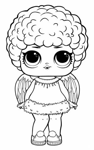Раскраска Ангелочек ЛОЛ