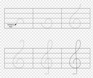 Treble Staff Sol anahtarı Музыкальный рисунок, ключ, угол, белый, текст png