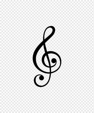 Clave de sol Clef G Music, золотое кольцо с музыкальным узором, телевидение, текст, значок png