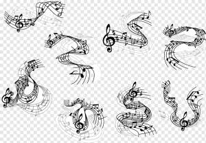 Музыкальная нота Clef Clave de sol Иллюстрация, Кривые ноты, кольцо, фотография, алмаз png