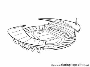Стадион раскраска
